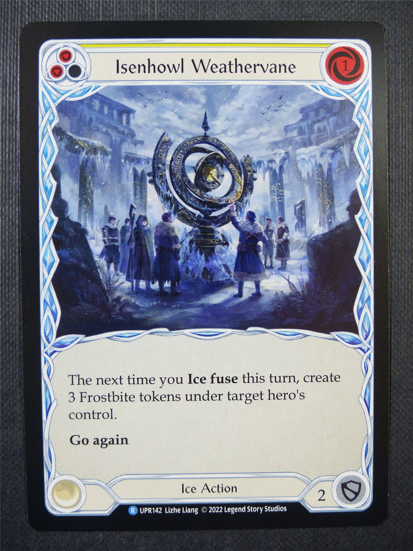 Isenhowl Weathervane R UPR142 - Yellow - Flesh & Blood Card #6V0