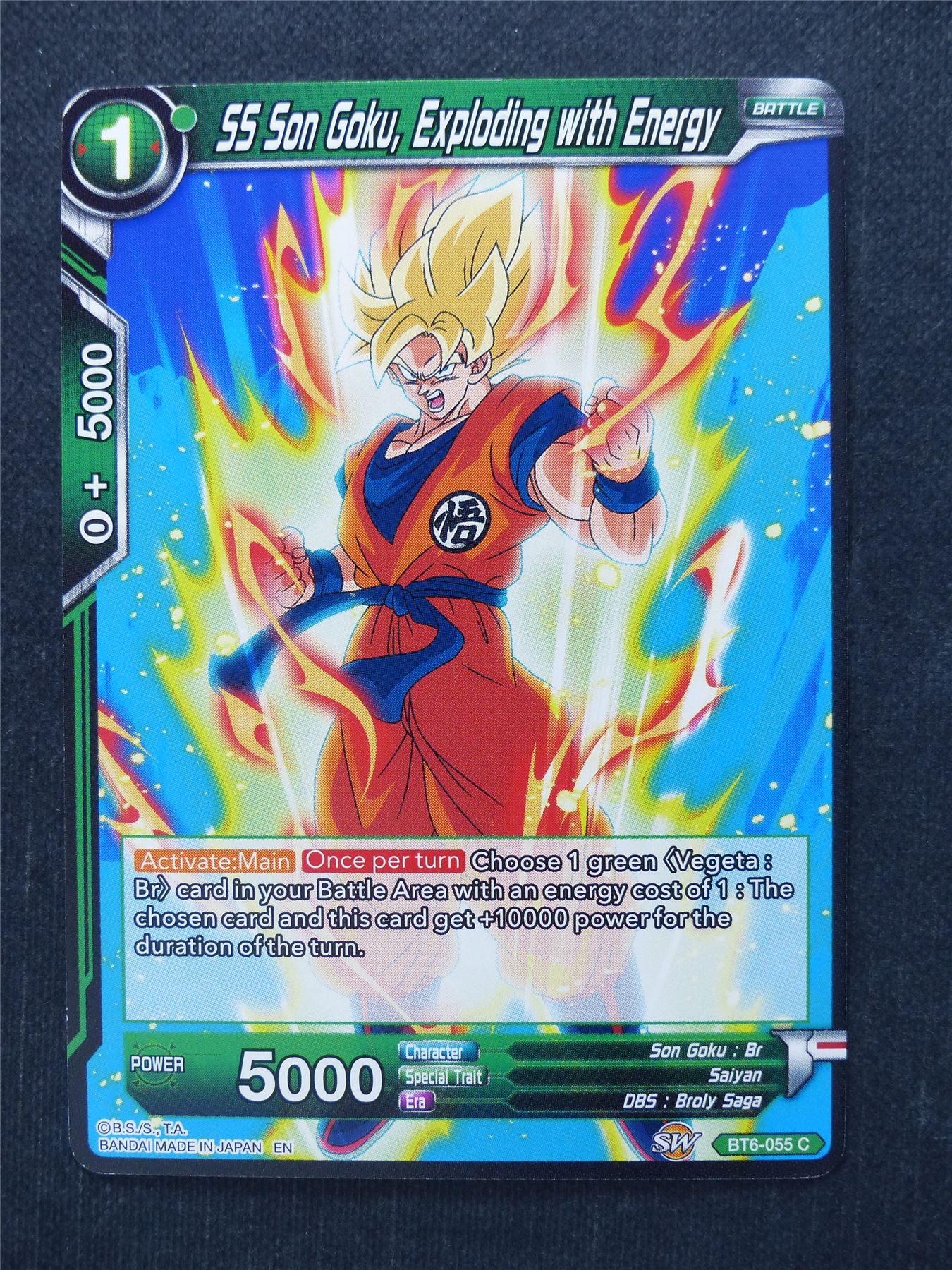 SS Son GokuExploding with Energy - Dragon Ball Super Cards #91