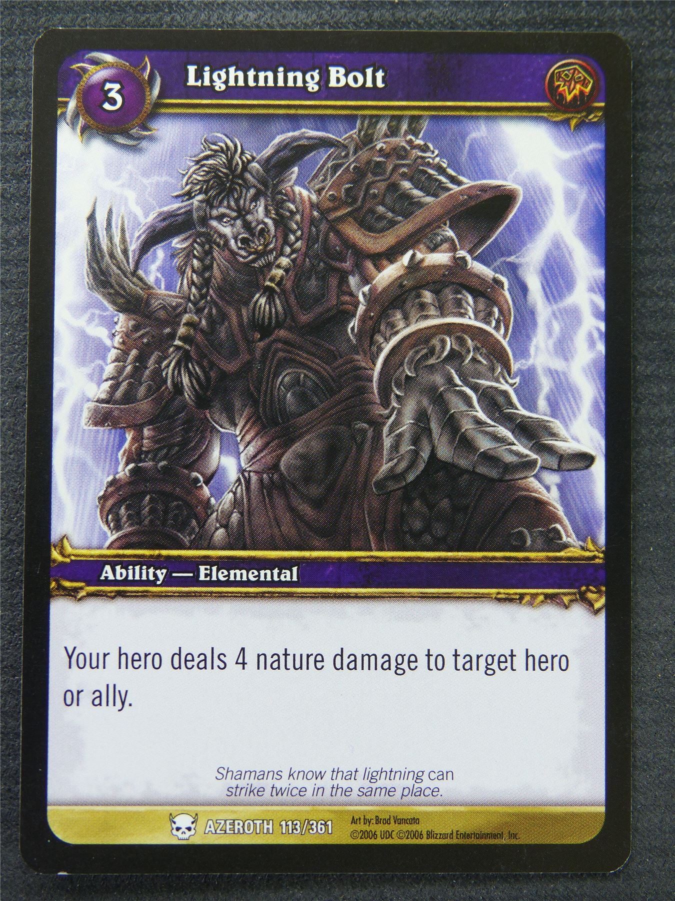 Lightning Bolt - Common - World Of Warcraft #1GD