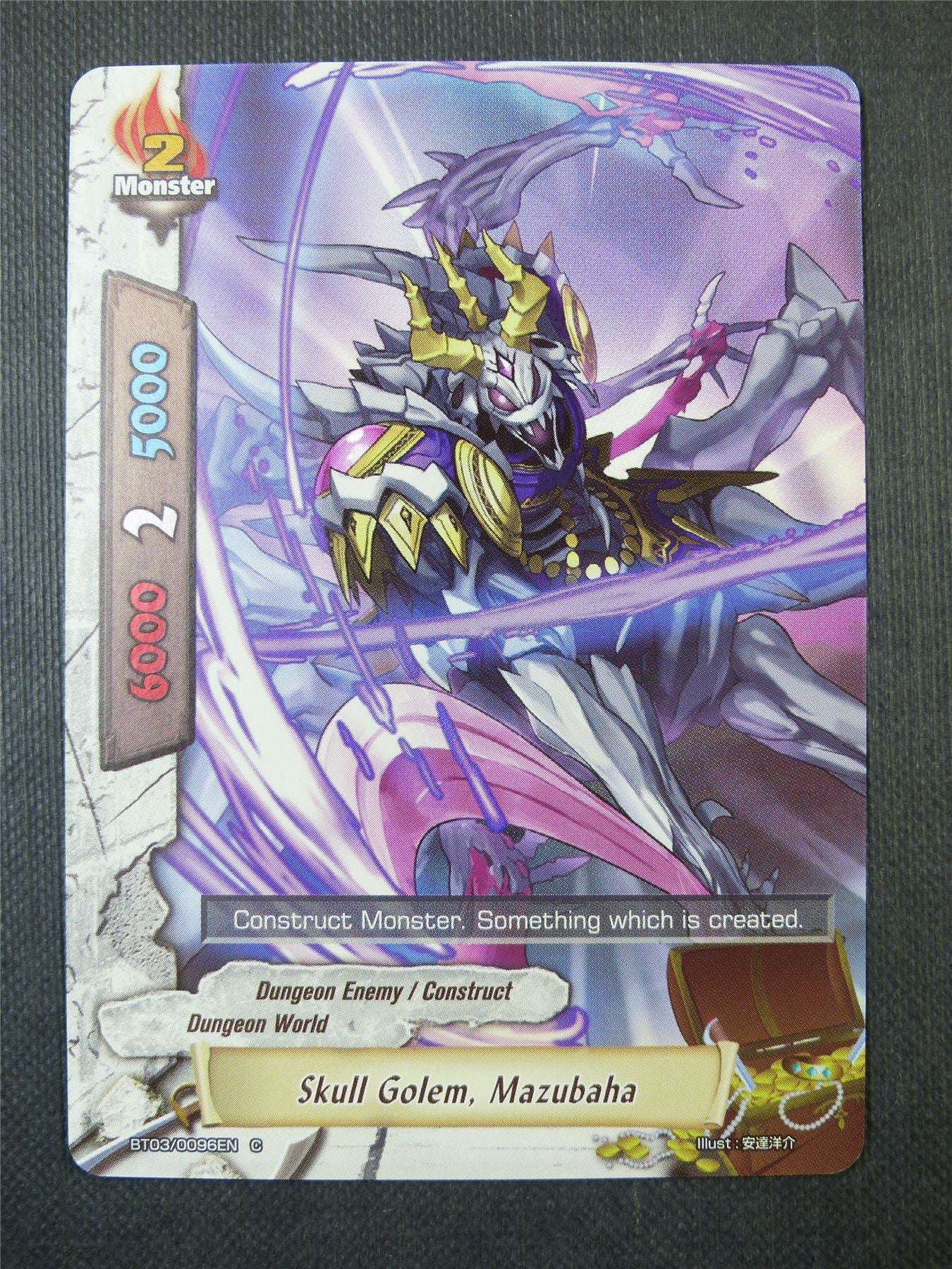 Skull Golem Mazubaba C Foil - Buddyfight Card #62