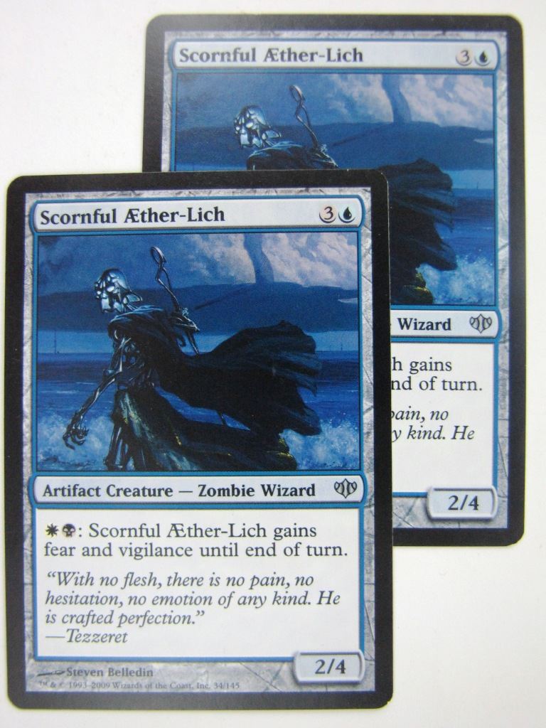 MTG Magic Cards: SCORNFUL AETHER-LICH x2 # 8G10 Archeron MTG Magic Cards: SCORNFUL AETHER-LICH x2 # 8G10 Archeron