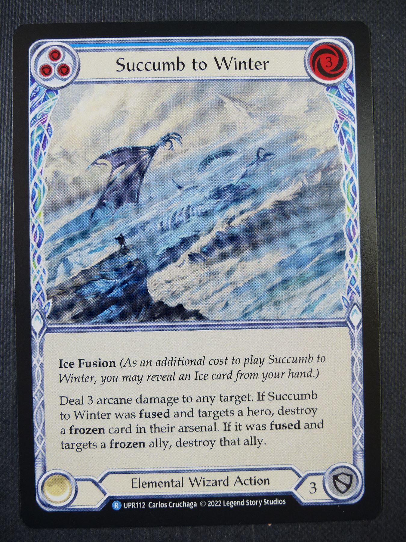 Succumb to Winter R UPR112 - Blue - Flesh & Blood Card #6VS