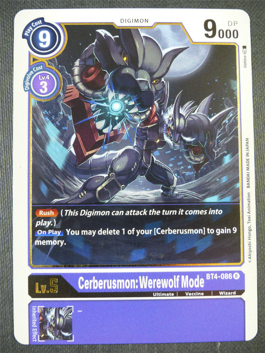 Cerberusmon: Werewolf Mode BT4-086 R - Digimon Card #8K2