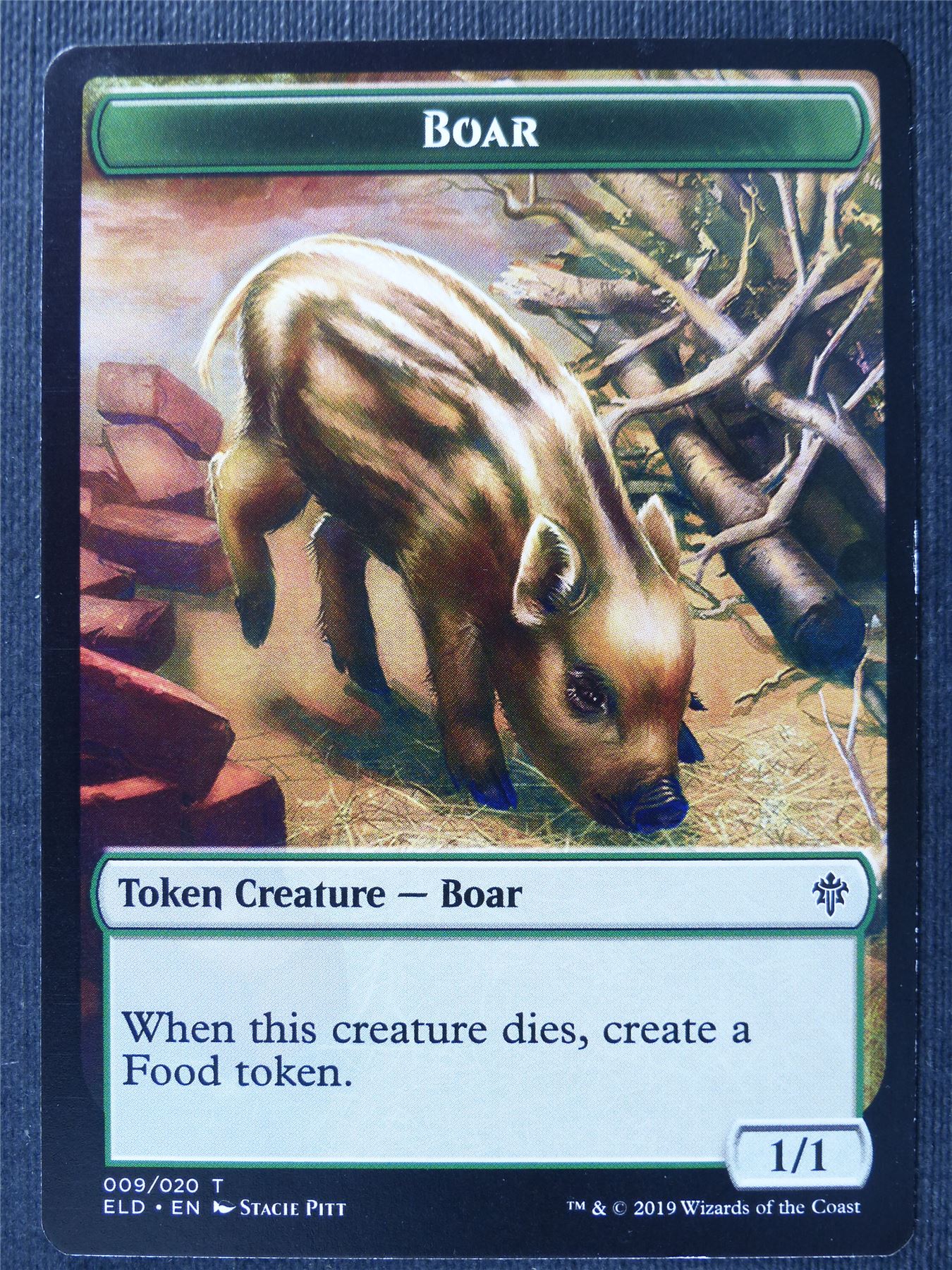 Boar Token - Mtg Card #1WE