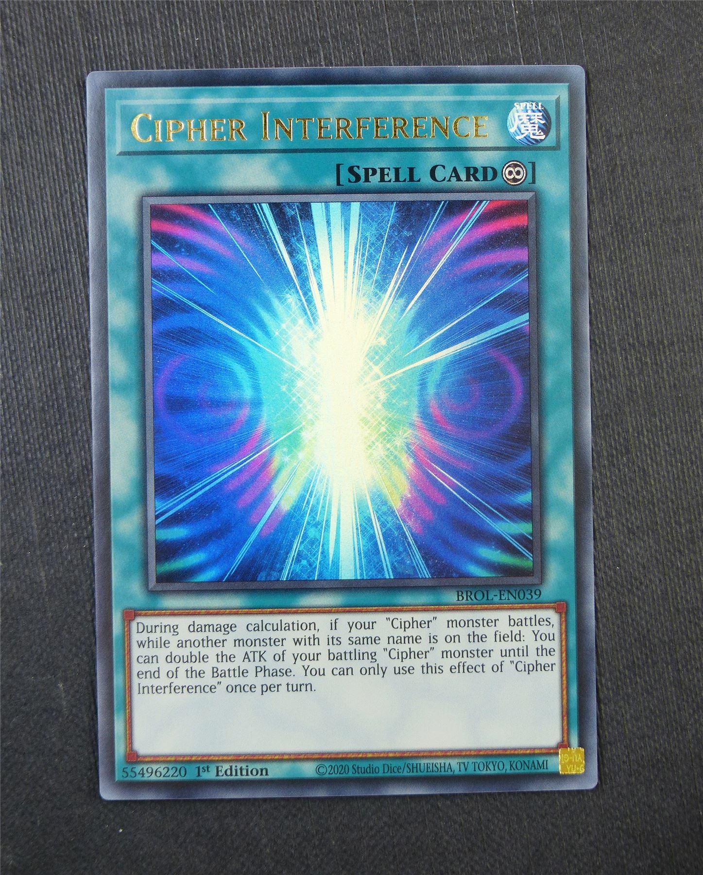 cipher yugioh cards Cipher Interference BROL Ultra Rare 1st Ed