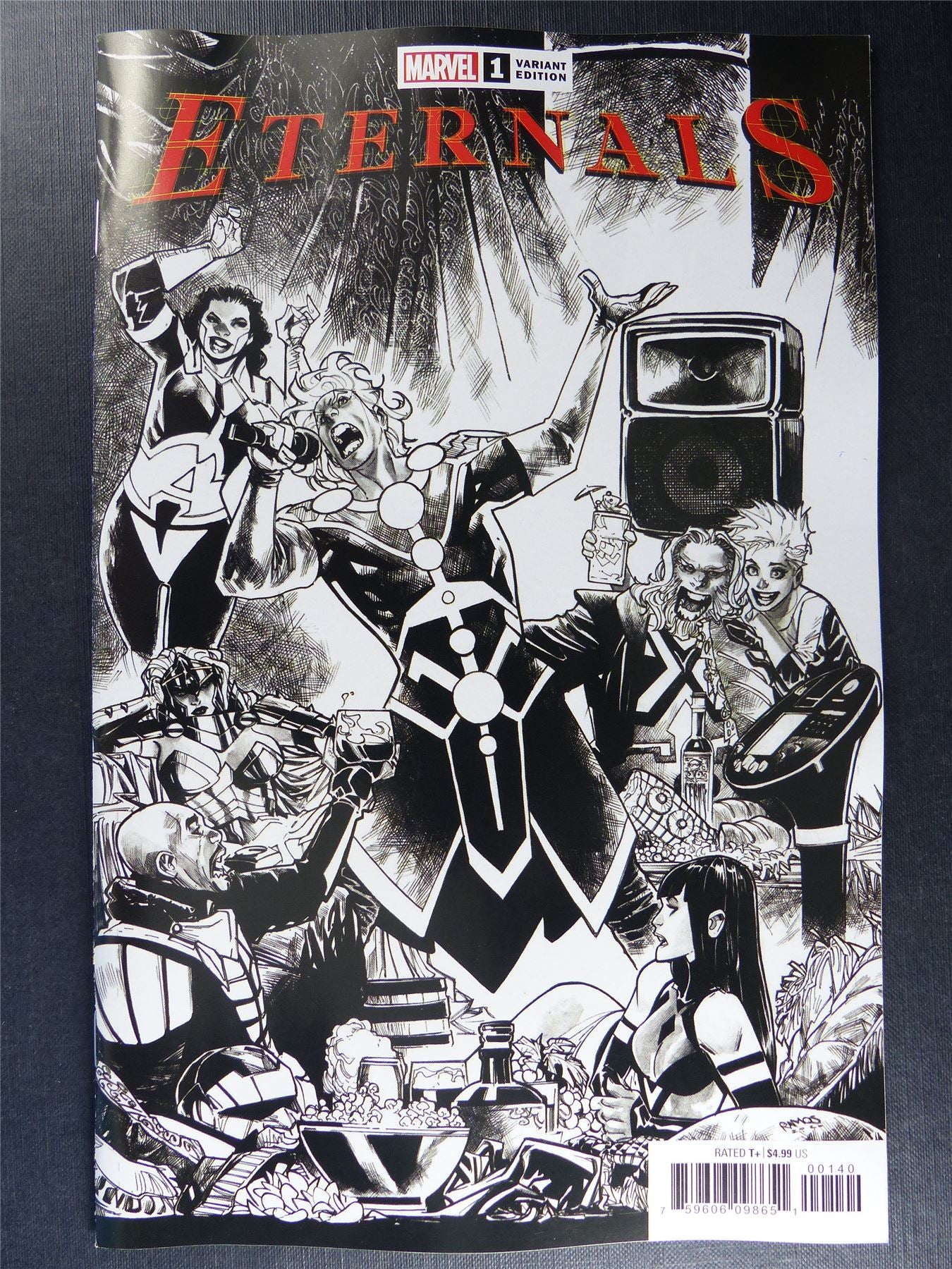 ETERNALS #1 Launch Sketch Cover - Mar 2021 - Marvel Comics #SN