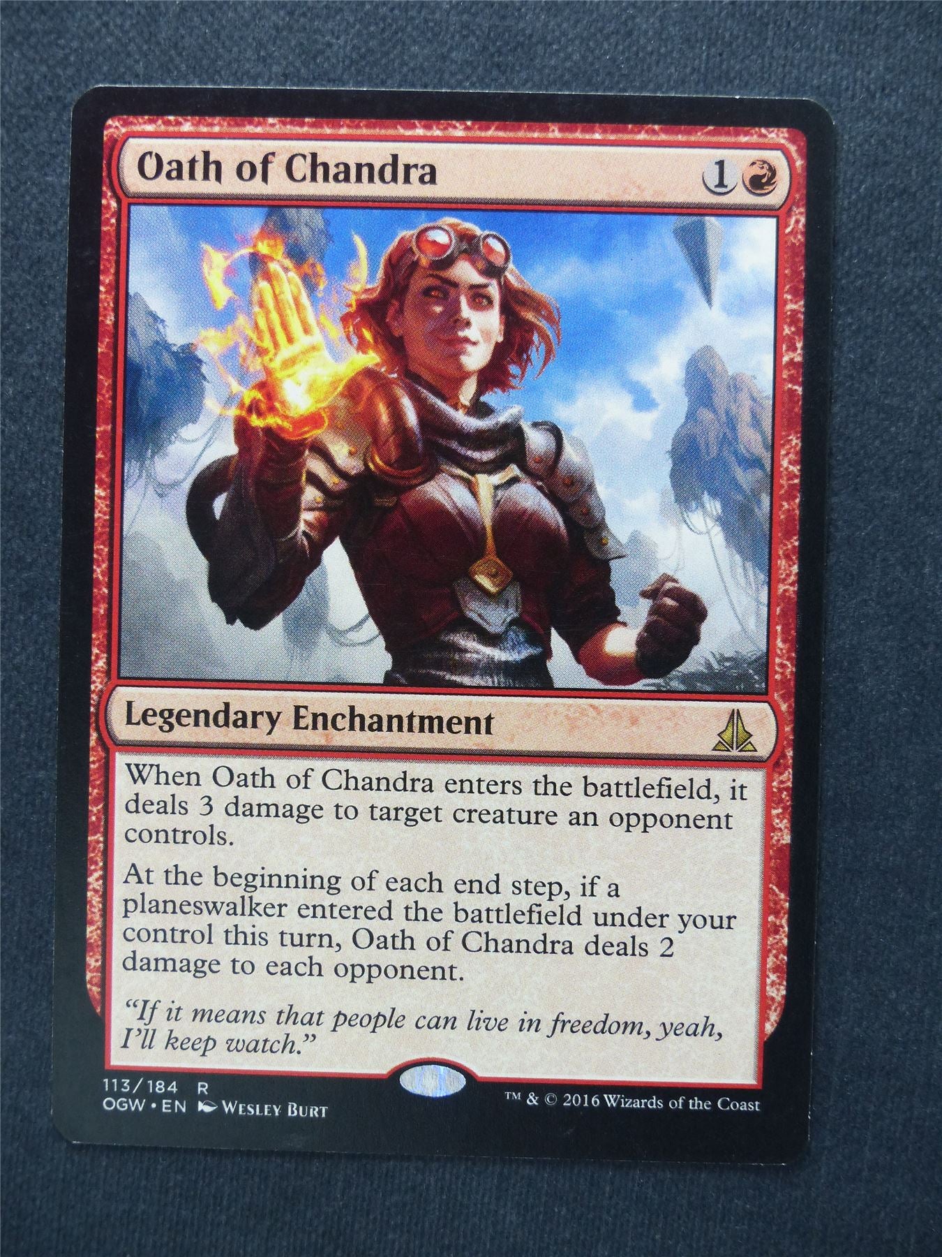 Oath of Chandra - Mtg Magic Cards #FS Archeron Oath of Chandra - Mtg Magic Cards #FS Archeron