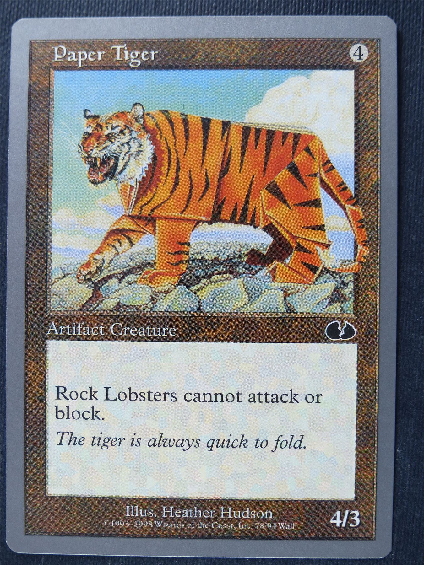 Paper Tiger - Unglued - Mtg Magic Cards #2GV