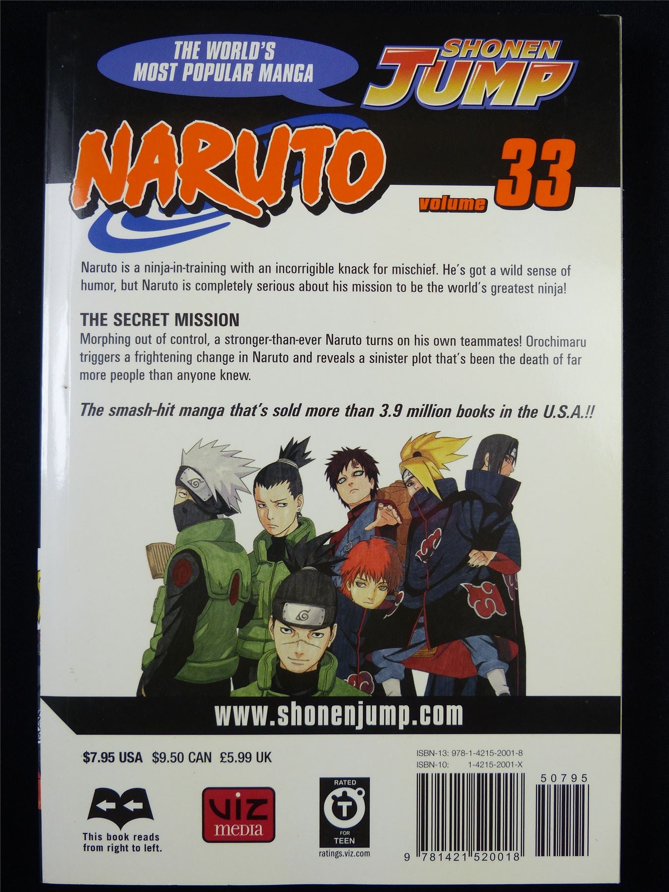 NARUTO Volume 33 - Shonen Jump Viz Manga #3ID
