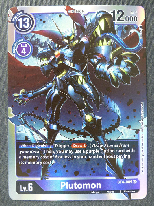 Plutomon BT4-089 SR - Digimon Cards #XQ