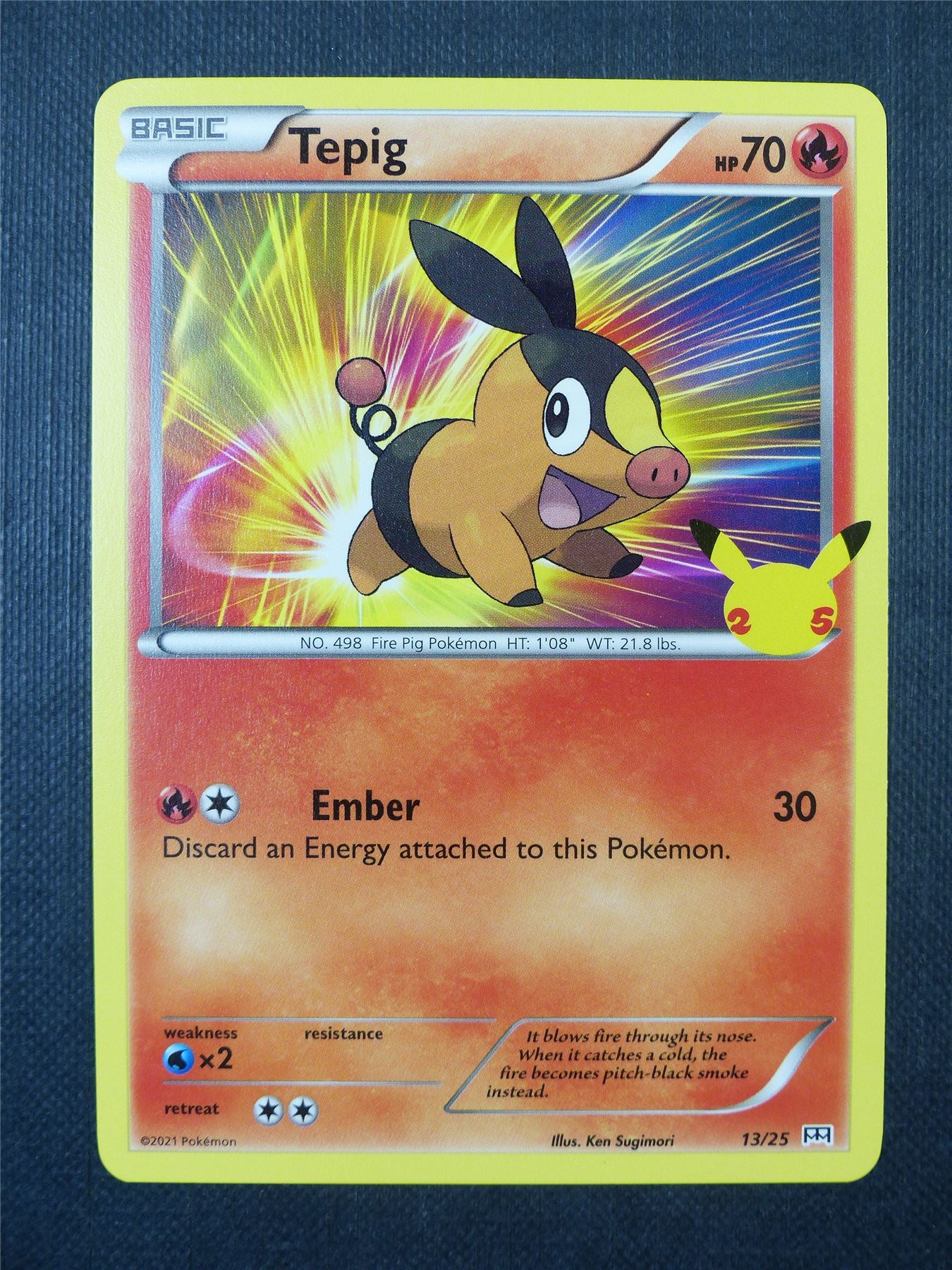Tepig 13/25 McDonalds Promo - Pokemon Card #9QF Archeron Tepig 13/25 McDonalds Promo - Pokemon Card #9QF Archeron