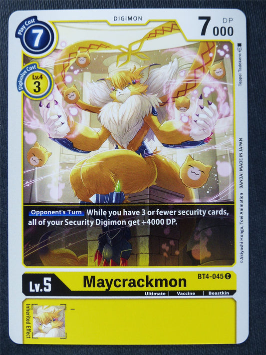 Maycrackmon BT4-045 C - Digimon Cards #101