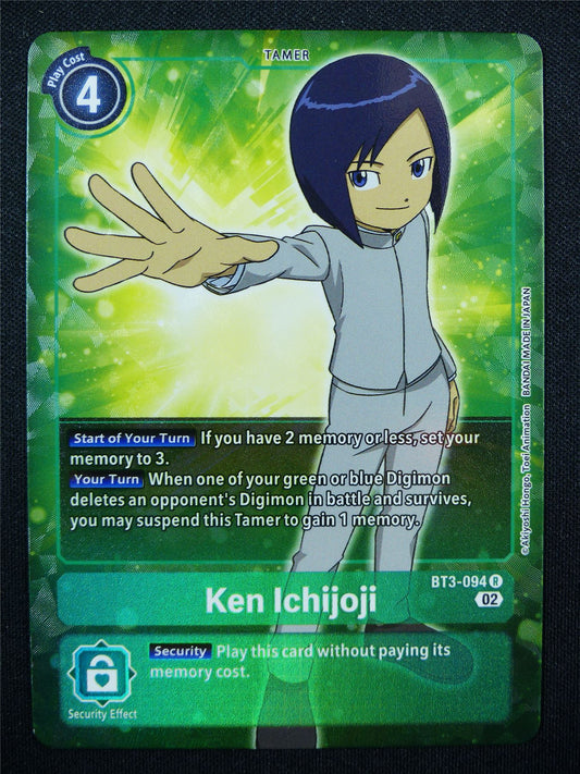 Ken Ichijoji BT3-094 R alt art - Digimon Cards #9G