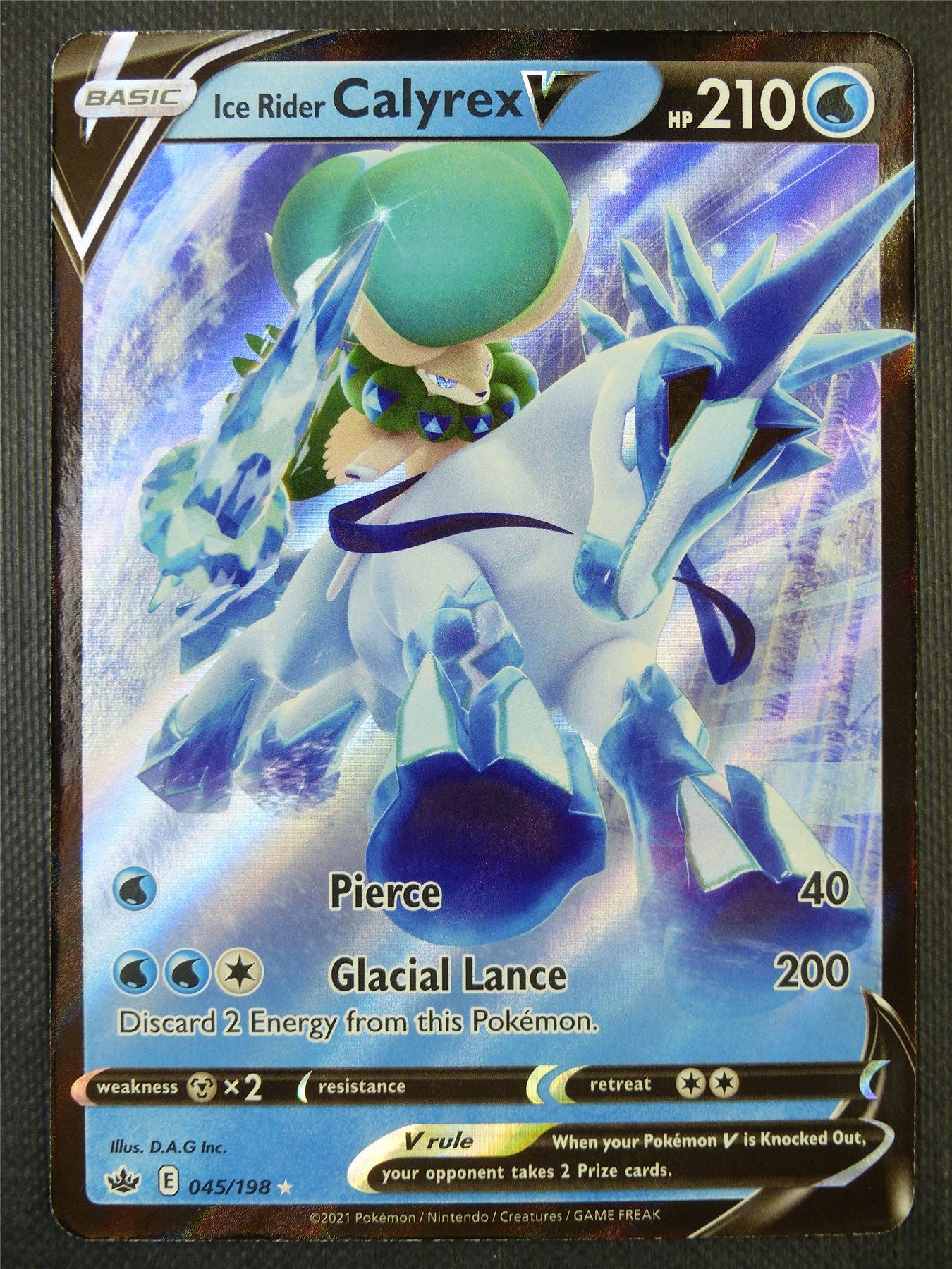 Ice Rider Calyrex V 045/198 Holo - Pokemon Card #82U