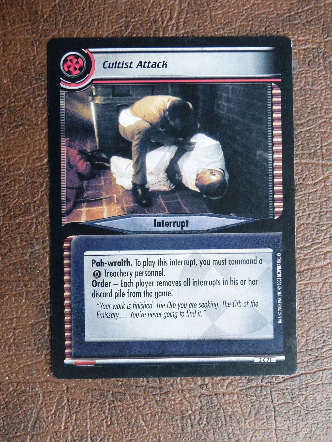 Cultist Attack - Star Trek CCG TCG Card #YX