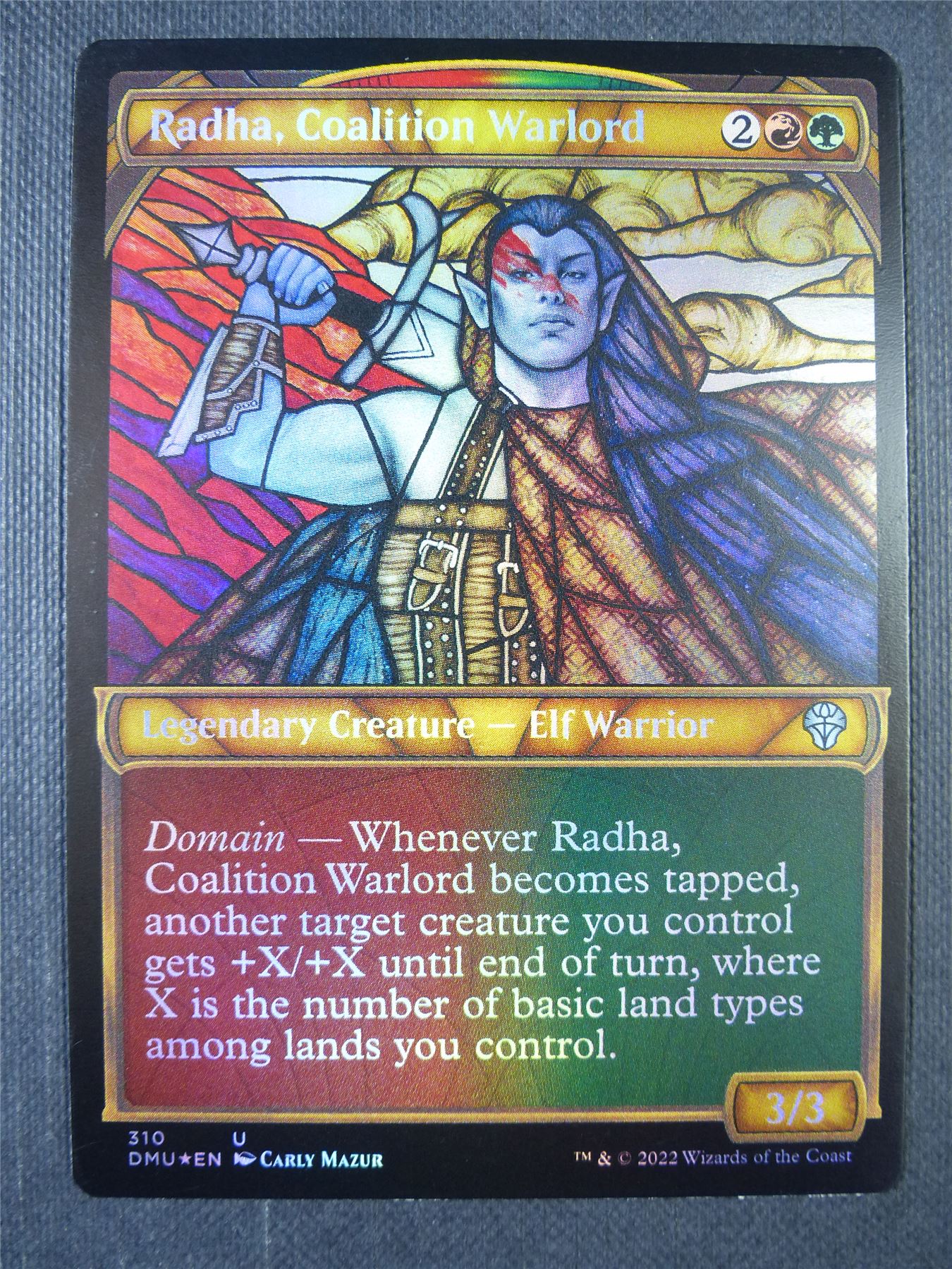 Radha Coalition Warlord Showcase Foil - Dominaria United Mtg Card #7GM
