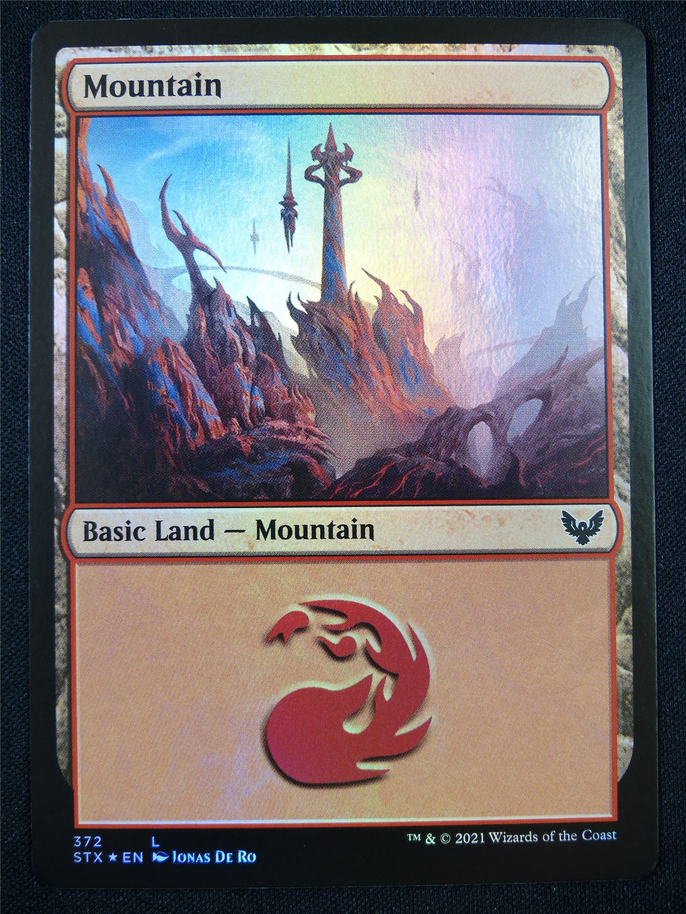 Mountain 372 Foil - Mtg Card #229