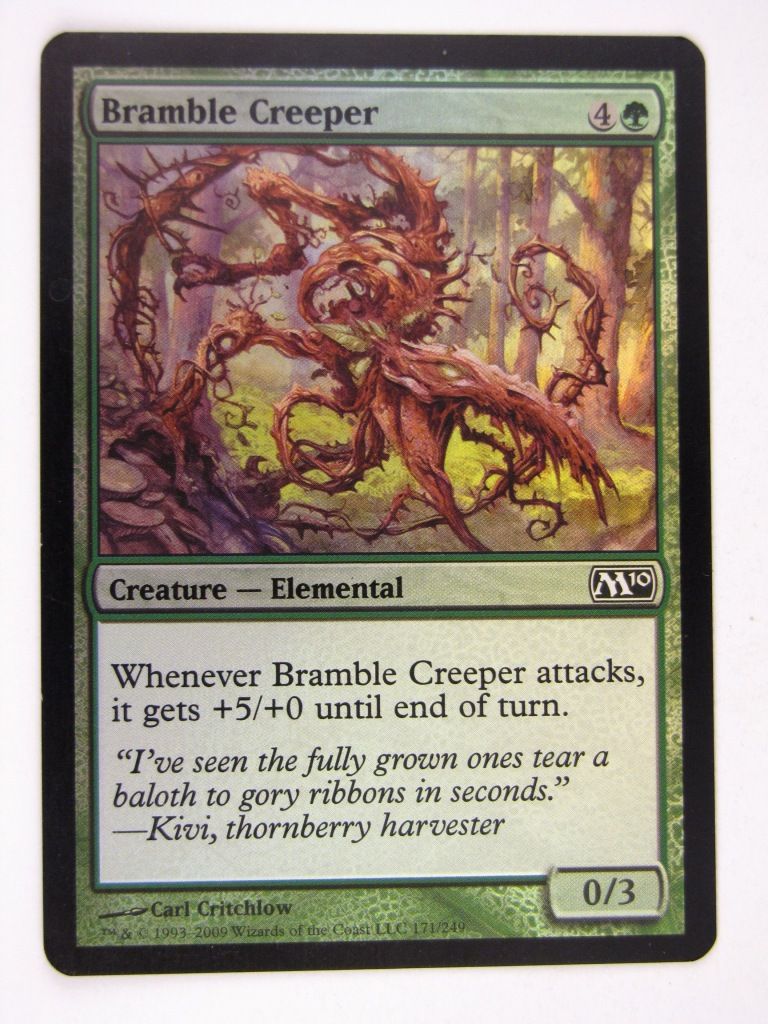 Mtg FOIL - BRAMBLE CREEPER - played
