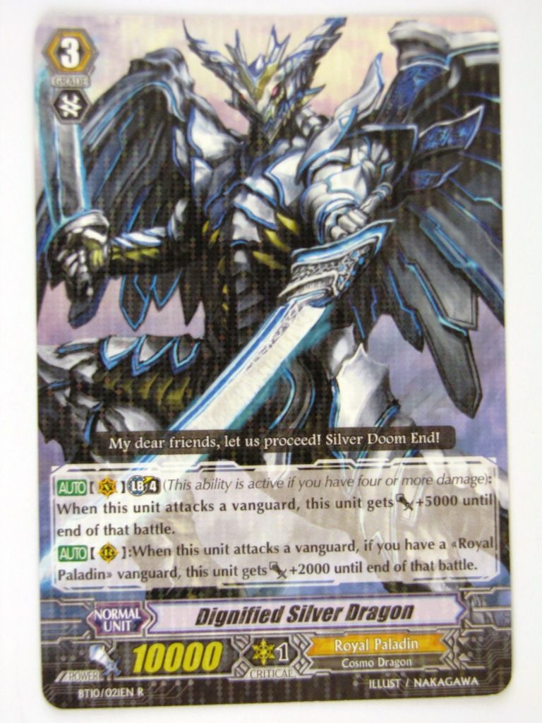 Cardfight!! Vanguard Cards: DIGNIFIED SILVER DRAGON R: SET 10