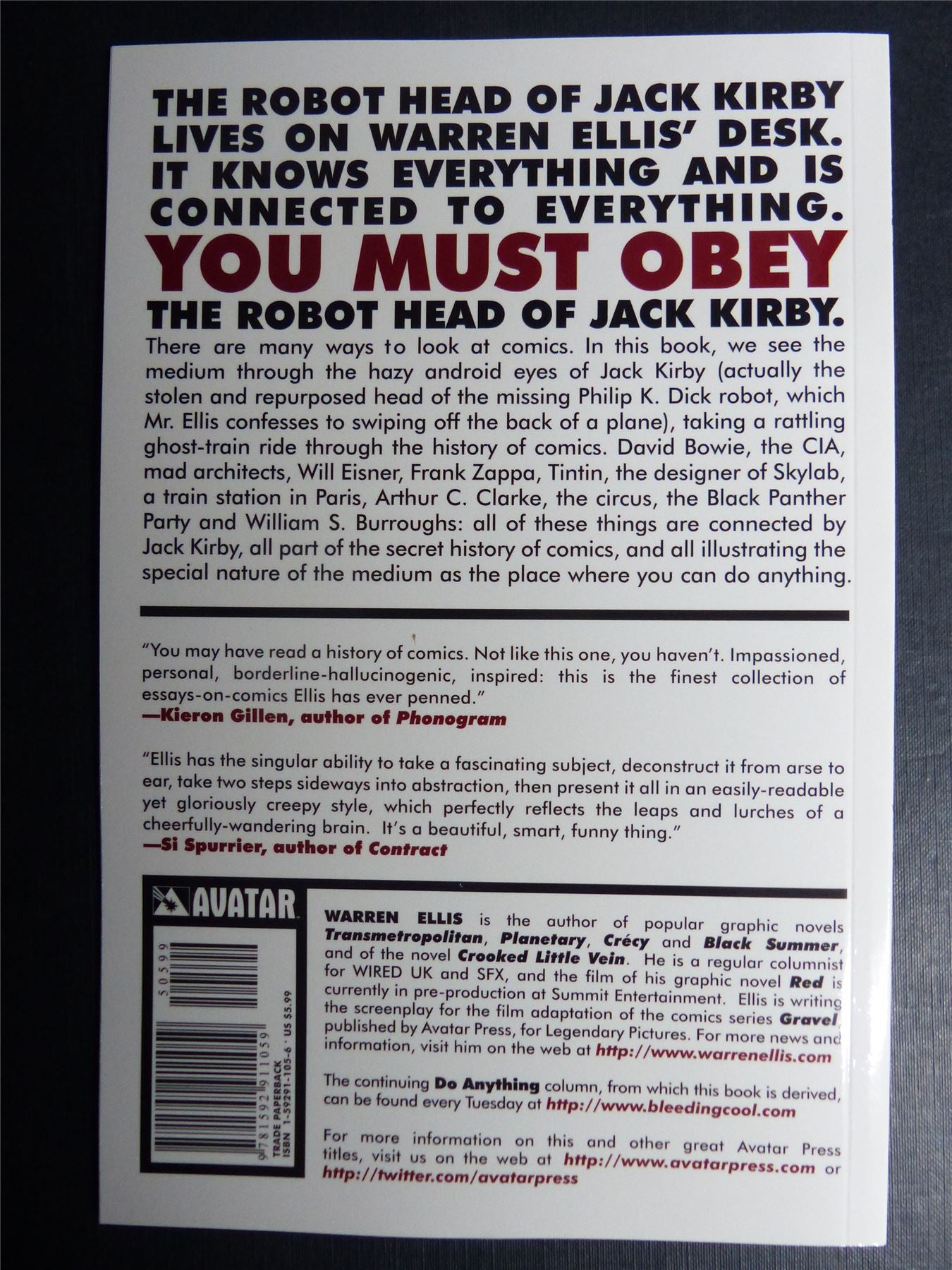 DO Anything by Warren Ellis - Avatar Graphic Softback #34Q