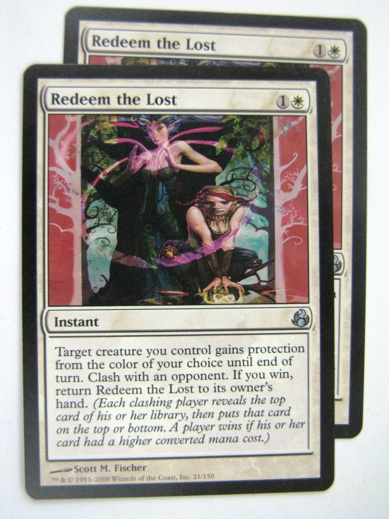 MTG Magic Played Cards: REDEEM THE LOST x2 # 7J58