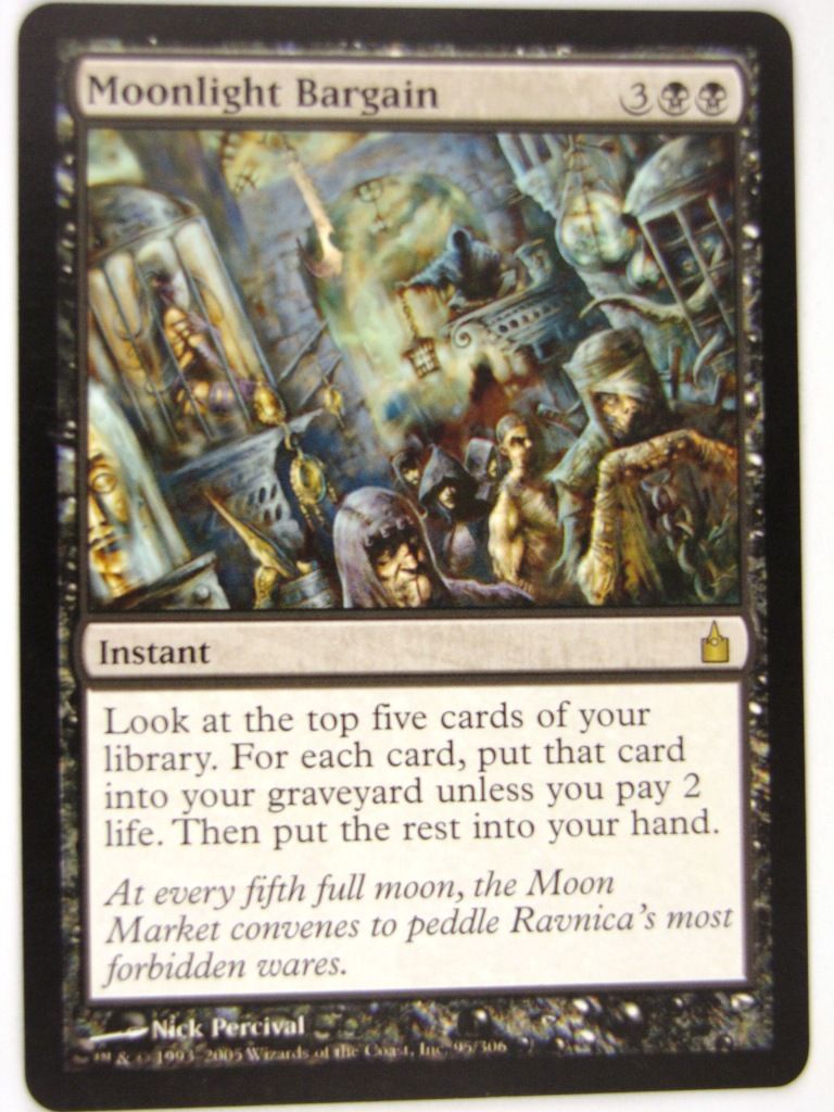 MTG Magic: the Gathering Cards: MOONLIGHT BARGAIN: RAV