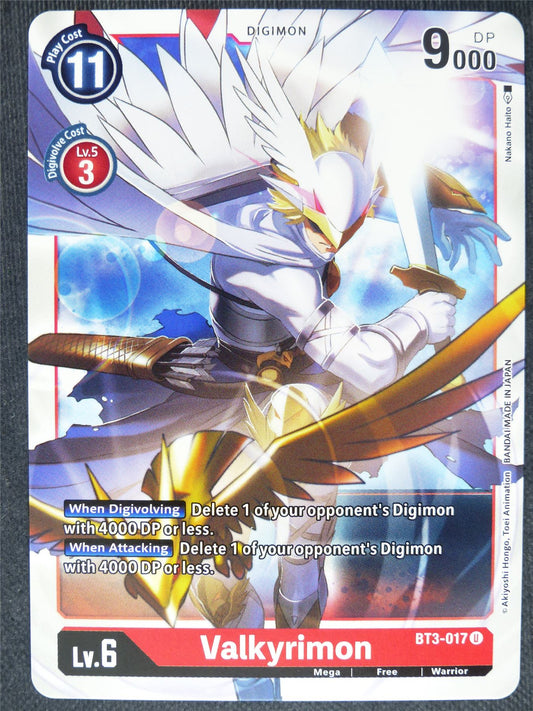 Valkyrimon BT3-017 U - Digimon Cards #QD