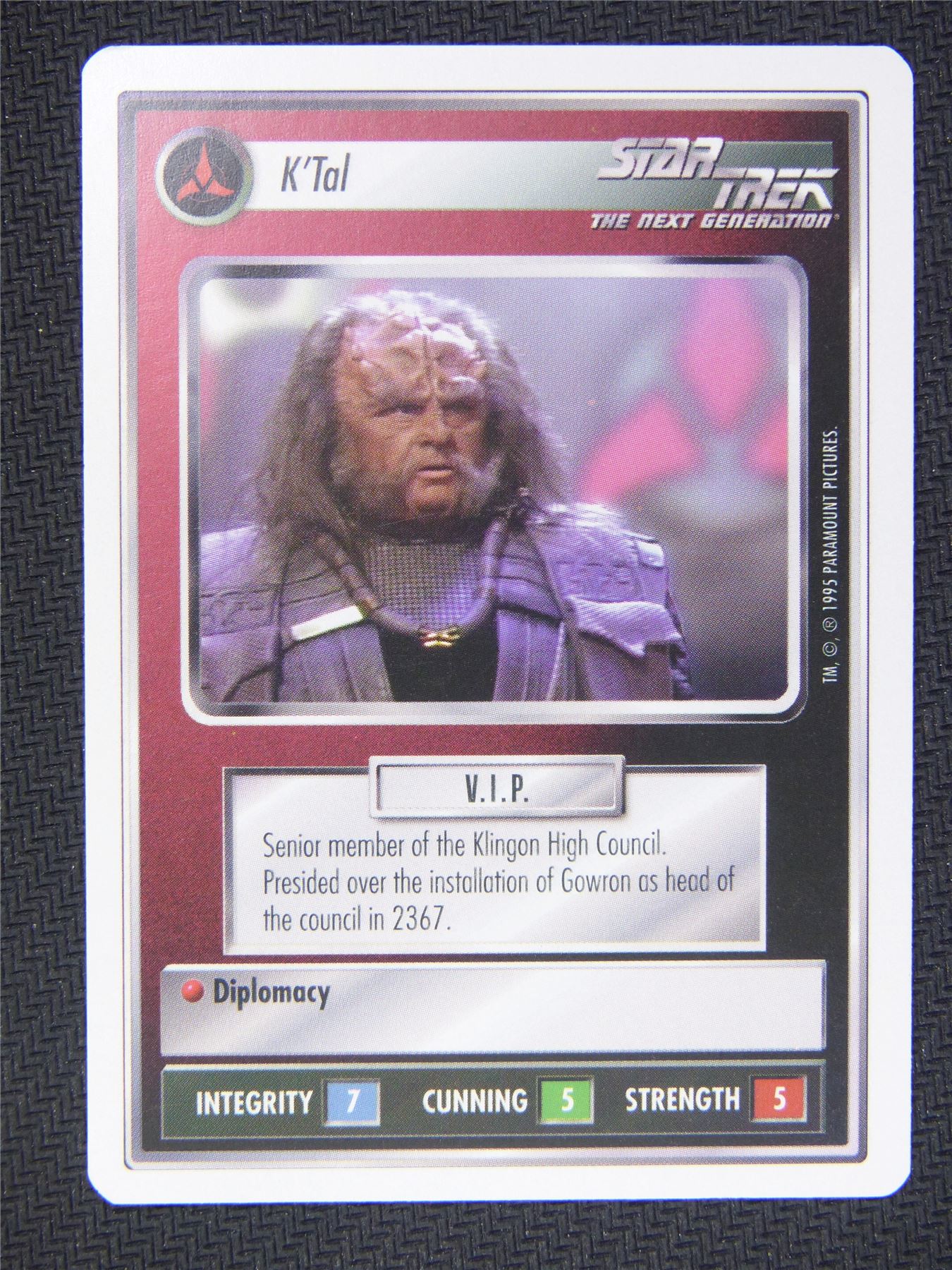 K Tal White Border - Star Trek Next Gen Card #4P4