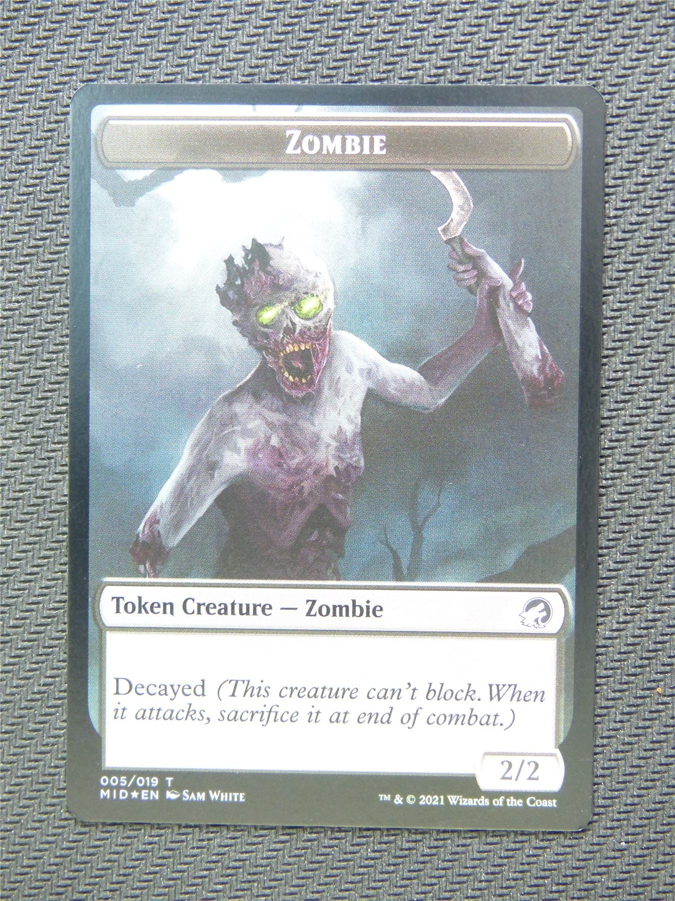 Ooze and Zombie Foil Token - Innistrad - Mtg Card #3H7