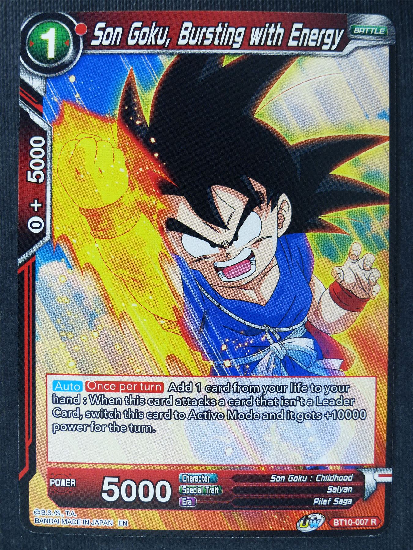 Son Goku Bursting With Energy - Dragon Ball Super Cards #3K