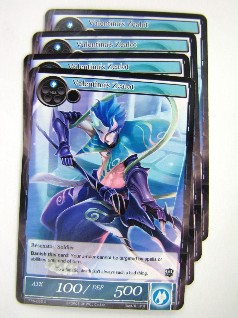 Force of Will Cards: VALENTINA'S ZEALOT x4 # 7I74