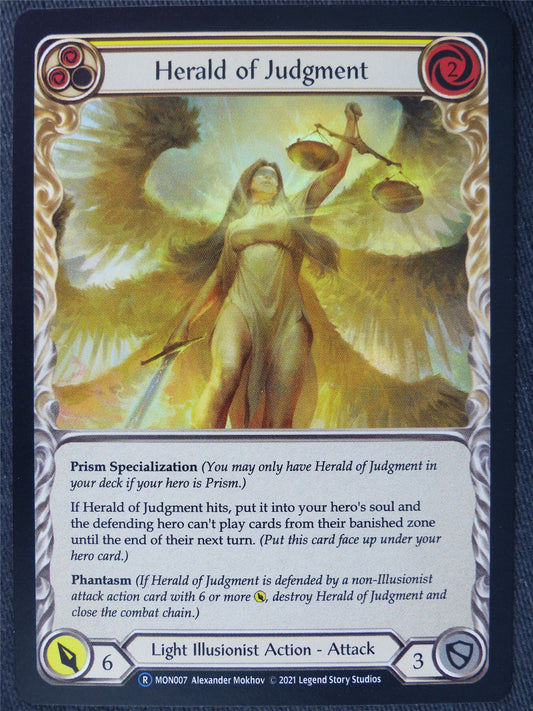 Herald of Judgment Yellow Foil - Monarch Unlimited - Flesh and Blood Cards #IF