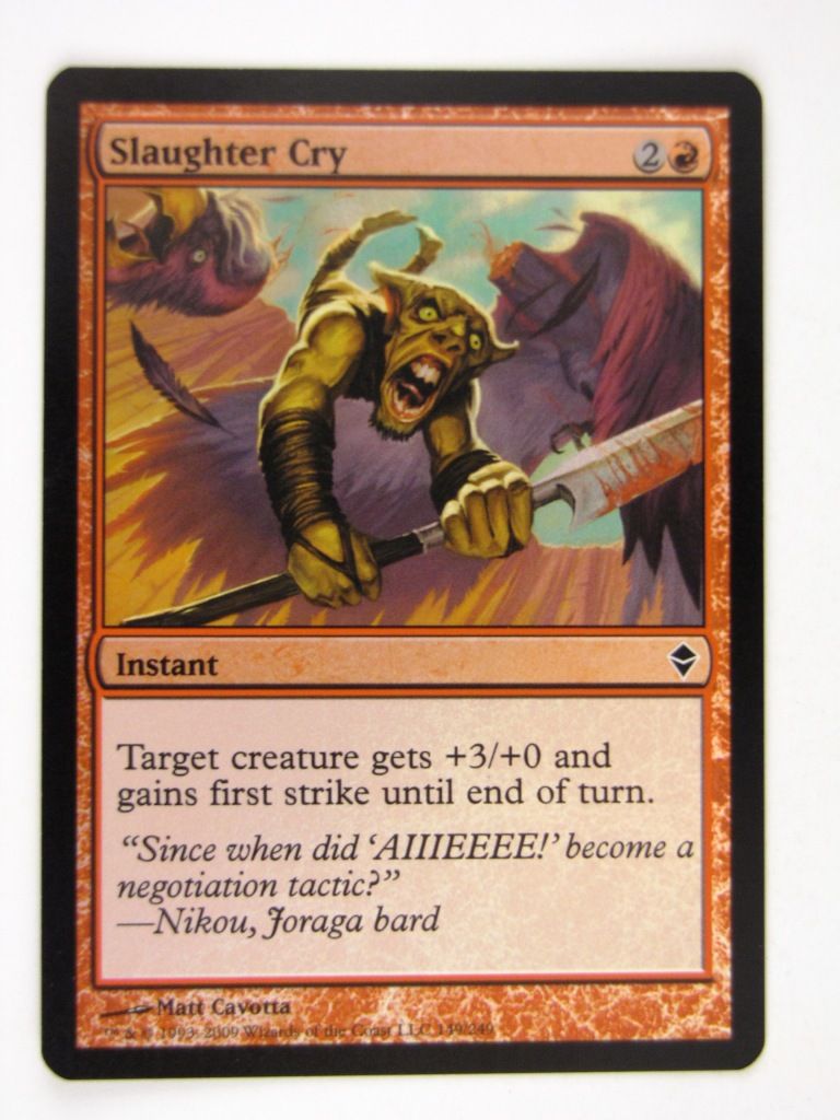 Mtg FOIL - SLAUGHTER CRY - played