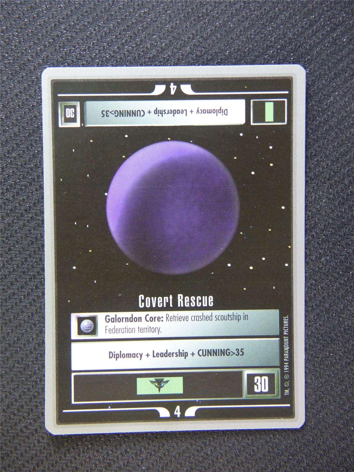 Covert Rescue - Star Trek Silver Border Card Decipher #2CM