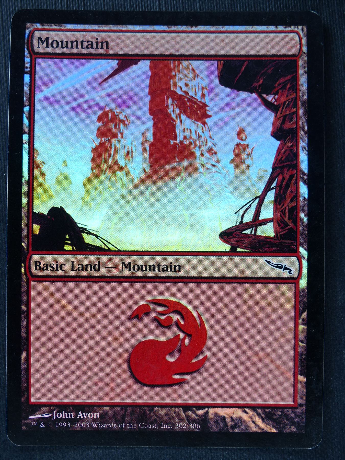 Mountain 302/306 Foil - Mtg Magic Cards #QT