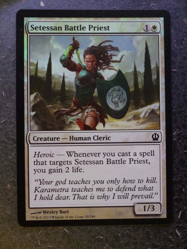 MTG Magic Cards: SETESSAN BATTLE PRIEST FOIL # 4I65