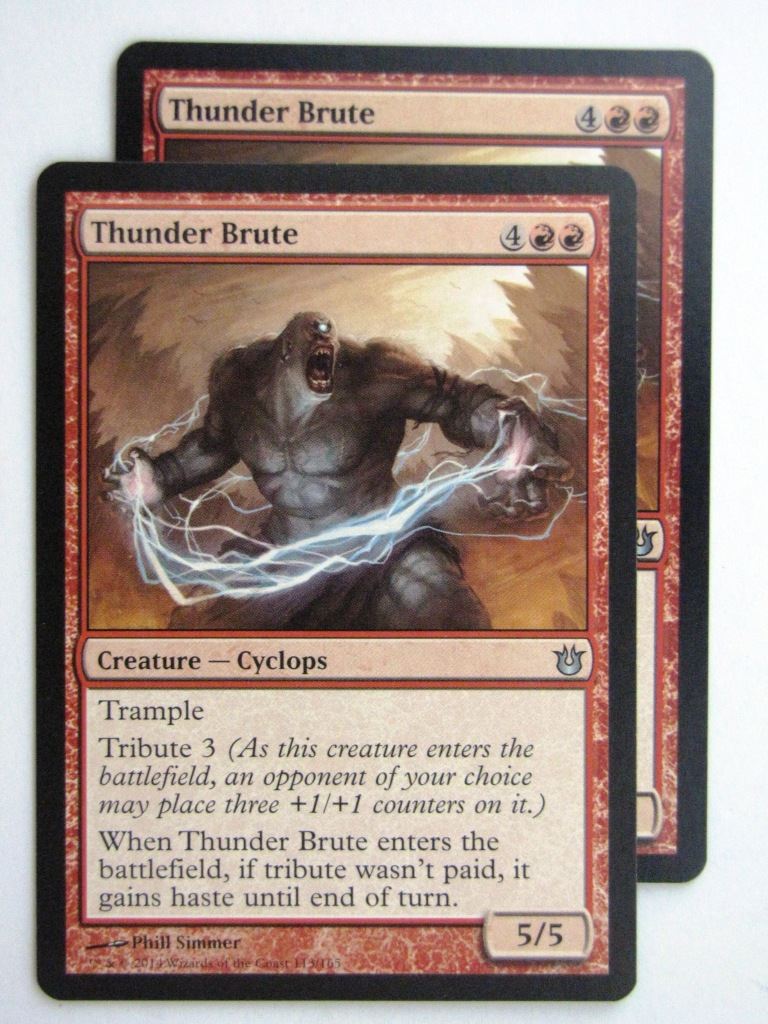 MTG Magic Cards: THUNDER BRUTE x2 Born of the Gods # 24E58