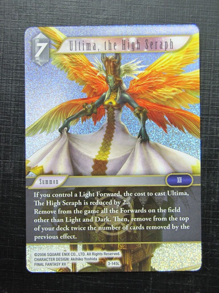 ULTIMA THE HIGH SERAPH 3-145L FOIL - Final Fantasy Card # J17 Archeron ULTIMA THE HIGH SERAPH 3-145L FOIL - Final Fantasy Card # J17 Archeron