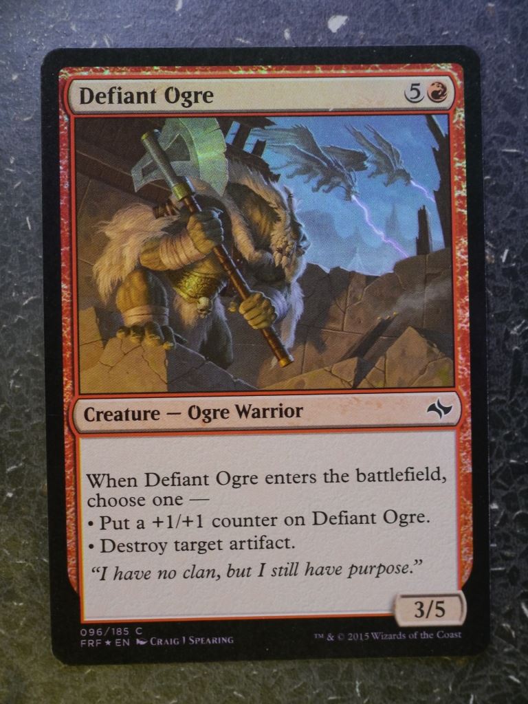 MTG Cards: DEFIANT OGRE FOIL # 5C89