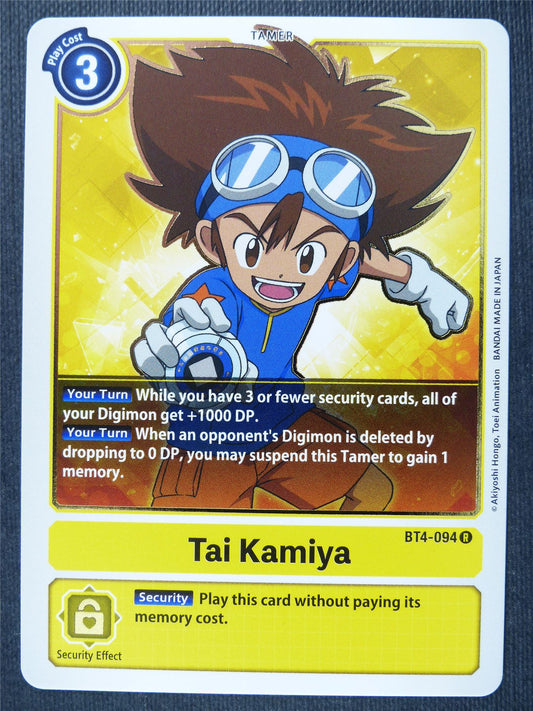 Tai Kamiya BT4-094 R - Digimon Cards #2BT