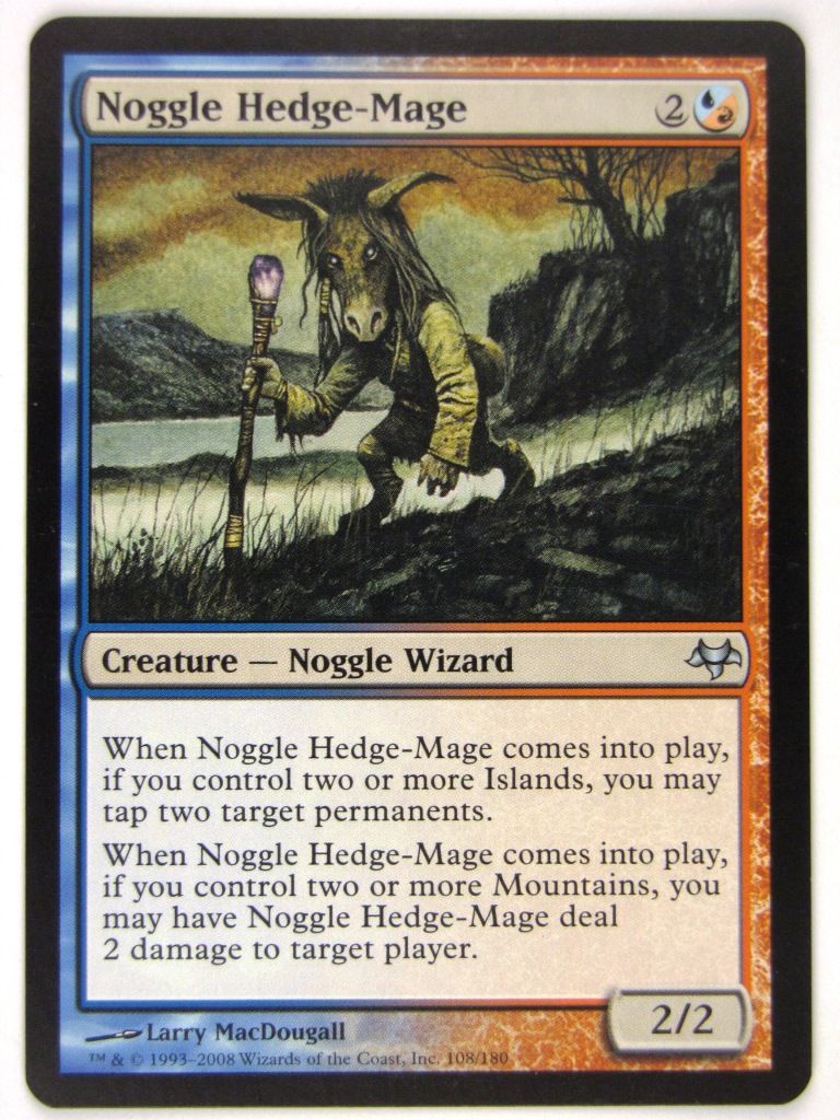 MTG Magic: The Gathering Cards: NOGGLE HEDGE-MAGE: EVE