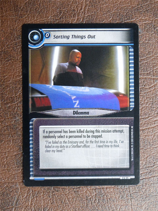 Sorting Things Out - Star Trek CCG TCG Card #YQ