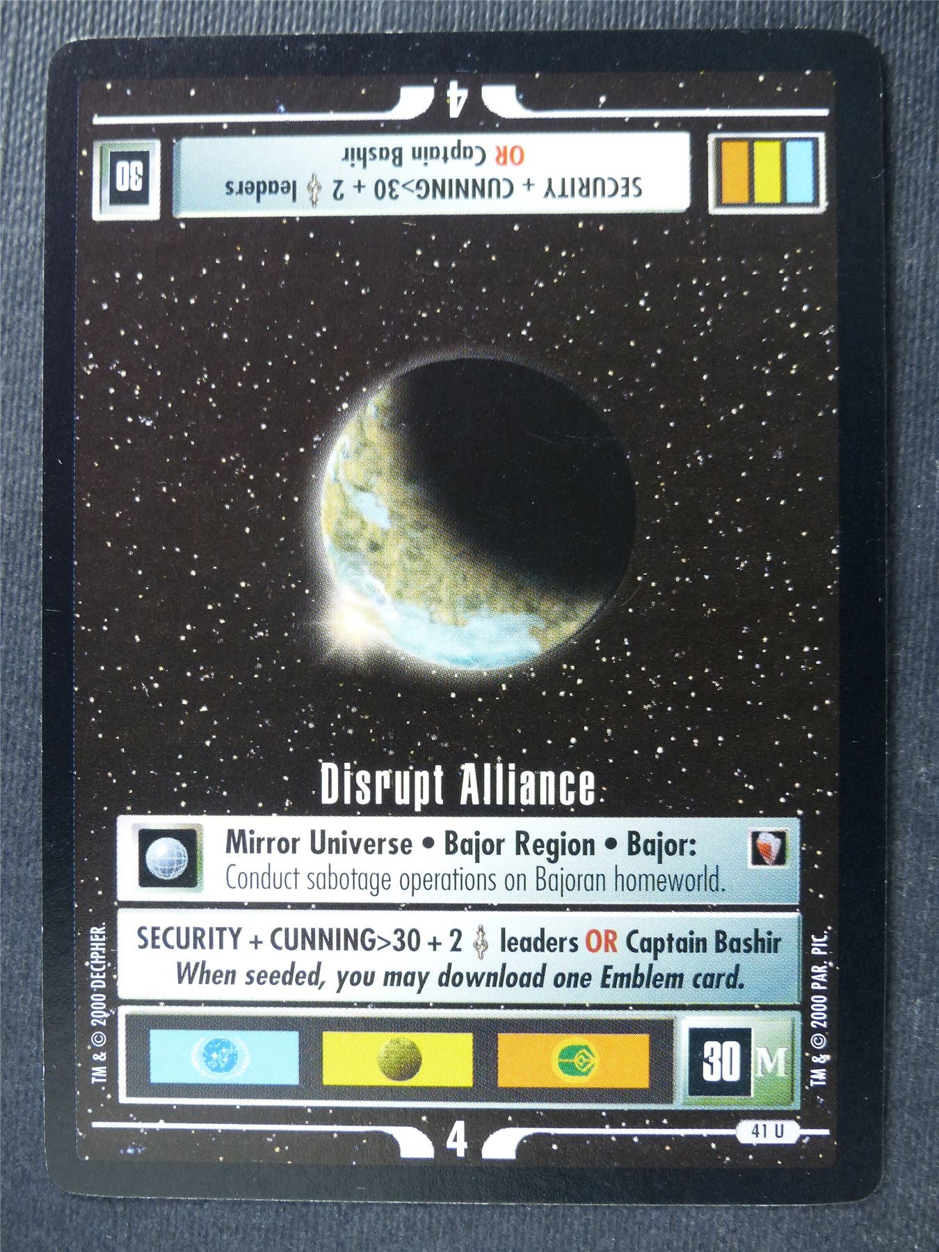 Disrupt Alliance - Star Trek Card #4V7