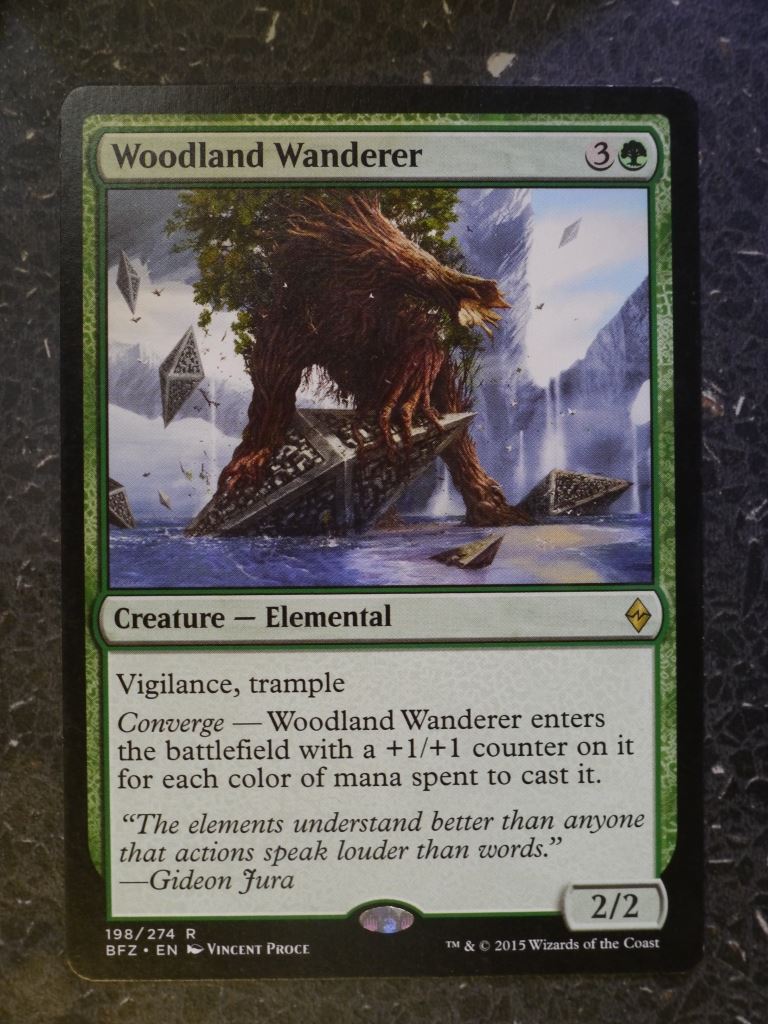 MTG Magic Cards: WOODLAND WANDERER RARE # 6H98