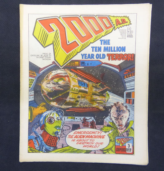 2000 AD Comic - Programme 21 - 16 Jul 1977 #MK