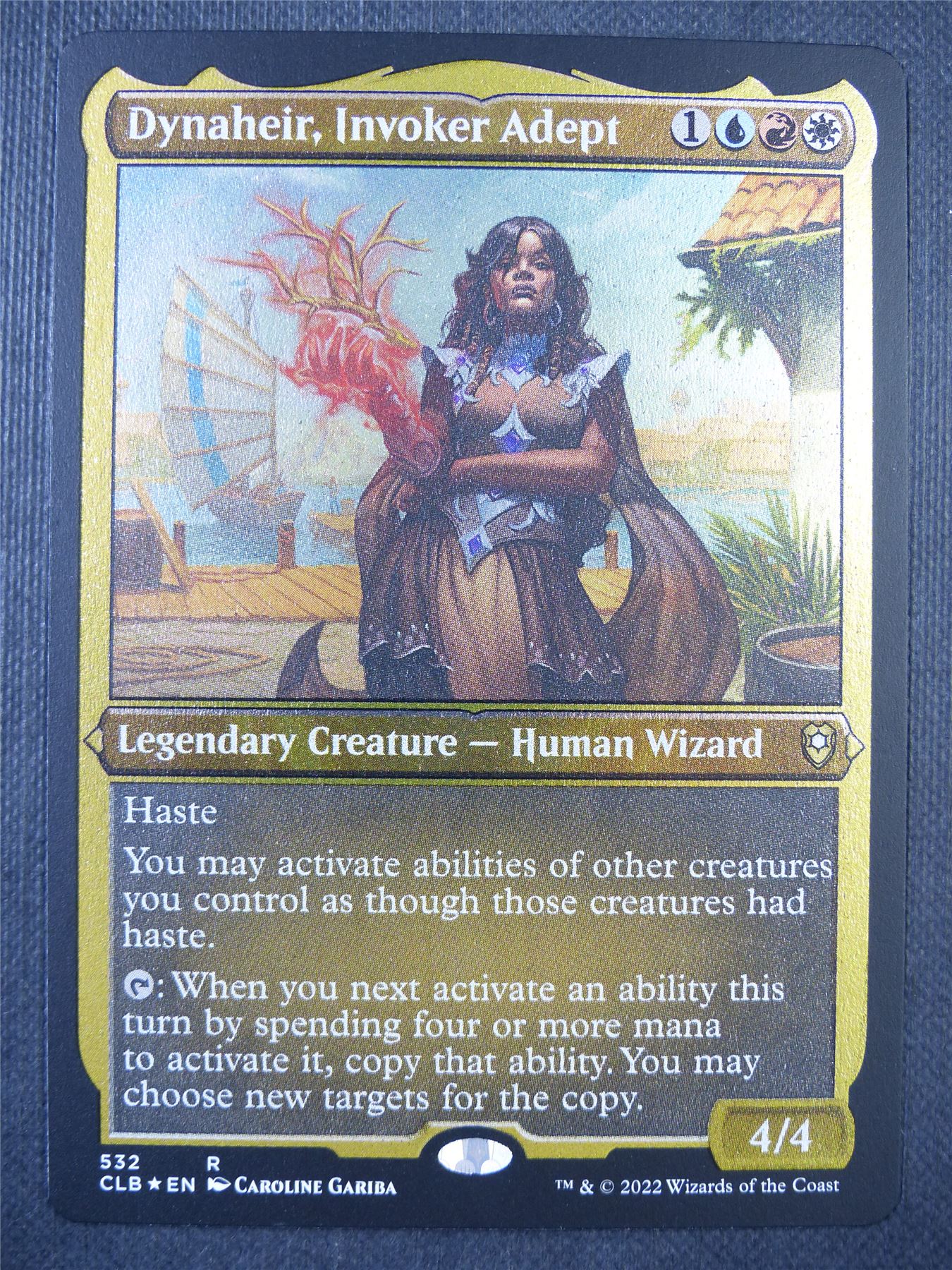 Dynaheir Invoker Adept Etched Foil - Mtg Card #6OO