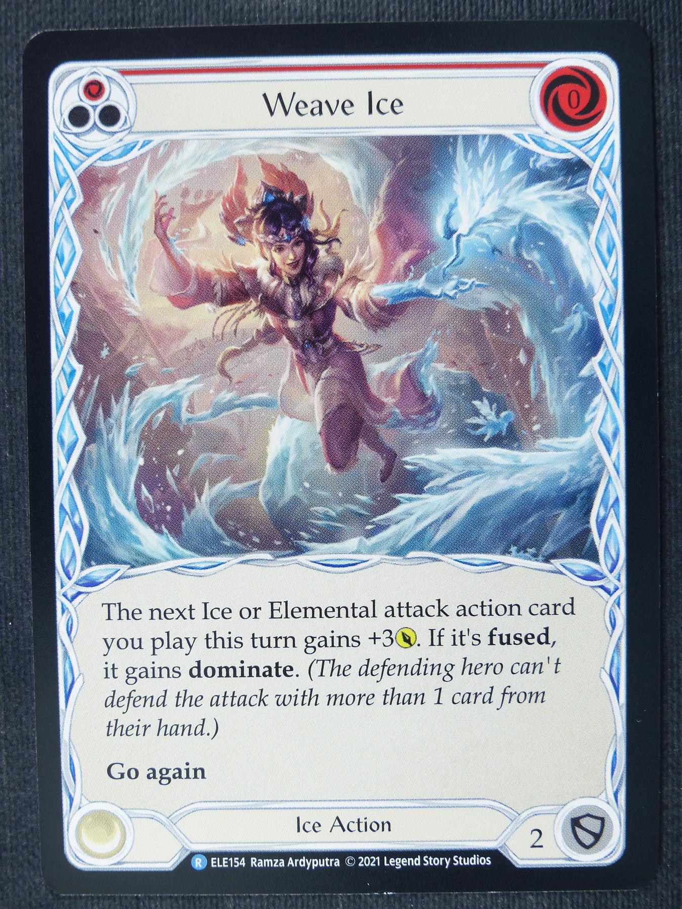 Weave Ice R Red - 1st Ed Tales of Aria - Flesh and Blood