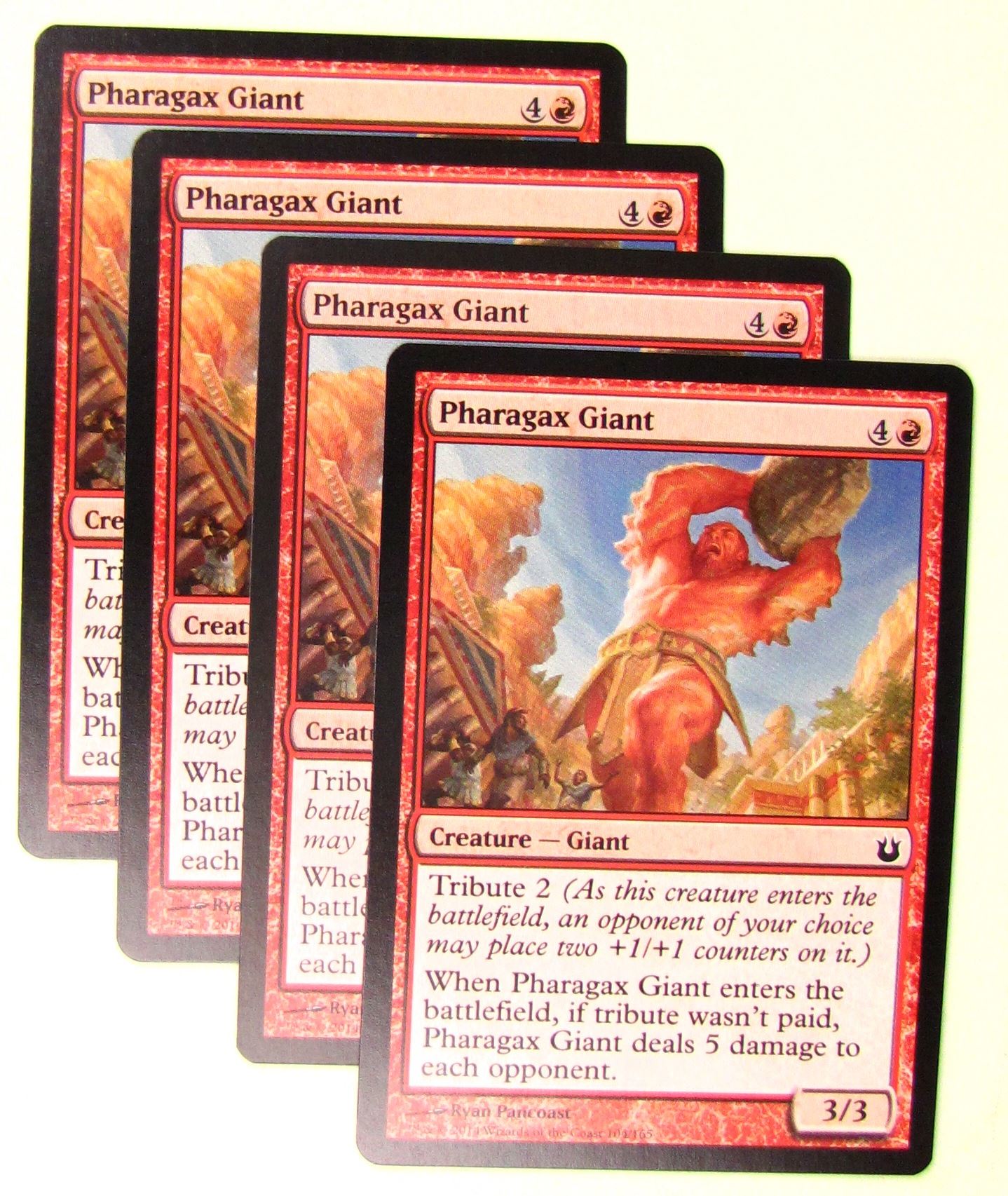 MTG Magic the Gathering Born of the Gods: Pharagax Giant x4