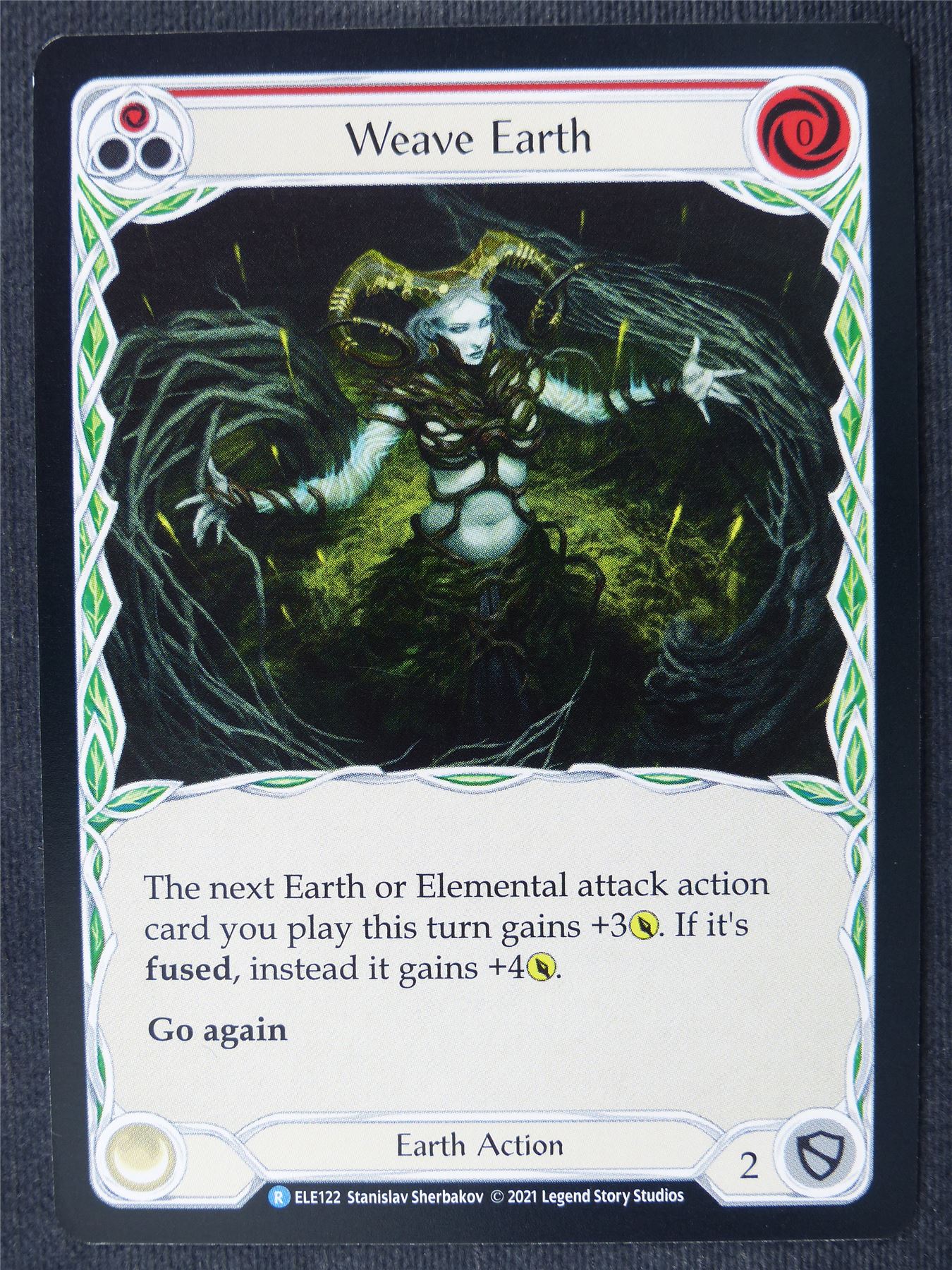 Weave Earth R Red - 1st Ed Tales of Aria - Flesh and Blood