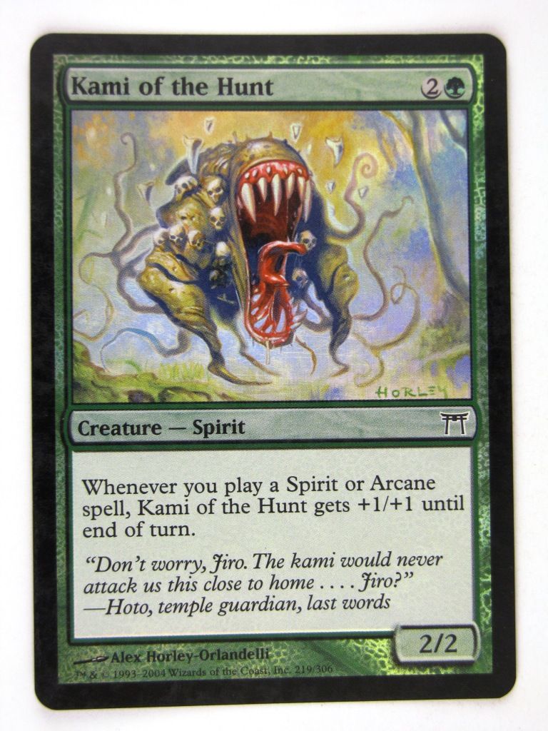 Mtg FOIL - KAMI OF THE HUNT - played